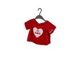 T-SHIRT ROSSA TI AMO X PELUCHE CM 80/100 