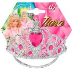 TIARA ARGENTO CUORE ROSA 