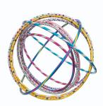 HULA HOOP GLITTERATI 4 MISURE 6 COLORI D.66/71/75/80