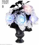 VASO C/ROSE BIANCHE E NERE