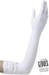 GUANTI LUNGHI BIANCHI CM 60 ELASTICIZZATI 
