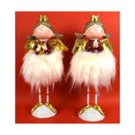 ANGELO CM 30 ROSSO C/PELLICCIA C/LUCE 2 ASS 