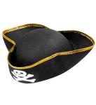 TRICORNO PIRATA FELTRO NERO