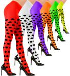 CALZE COLLANT A POIS FLUORESCENTI 6 COL 70 DEN