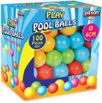SCATOLA 100 PALLINE COLORATE D.6