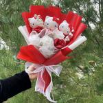 BOUQUET ROSE C/HELLO KITTY =250=