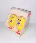 COPPIA PULCINI C/CAPPELLO 3 COL 