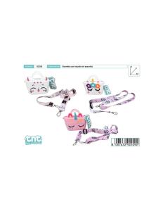 MINI BORSETTA C/TRACOLLA 3 COL  -UNA-