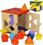 CUBO DIDATTICO LEGNO C/12 FORME 
