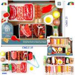SCATOLA BARBECUE C/CARNE/SPIEDINI 2 ASS -UNO- 