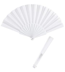 VENTAGLIO IN TESSUTO BIANCO