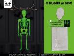 DECORAZIONE TESCHIO SI ILLUMINA AL BUIO 