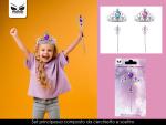 SET PRINCIPESSA CERCHIETTO + SCETTRO 3 COL -UNO- 