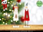DEC. DA APPOGGIO BABBO NATALE LEGNO 2 COL -UNO- 