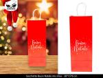 BUSTA REGALO ROSSA BUON NATALE CM 38X15X8