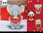 PELUCHE ANIMALE C/CUORE 3 ASS -UNO- 