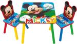 TAVOLINO LEGNO + 2 SEDIE MICKEY 