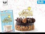 CAKE TOPPER TANTI AUGURI GOLD 