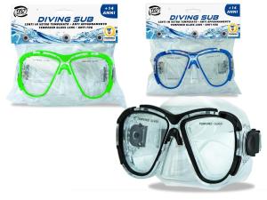 MASCHERA CON VETRO TEMPERATO 4 COLORI ASS.