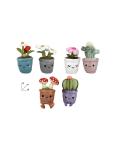 PELUCHE VASO CON FIORI 6 ASS