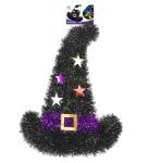 DECORAZIONE CAPPELLO STREGA IN FILI DI LAME 