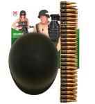 SET MILITARE C/ELMO 3 PZ 