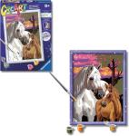 CREART SUNSET HORSES 