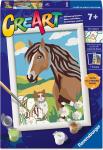 CREART CAVALLO C/GATTINO CM 13X18 
