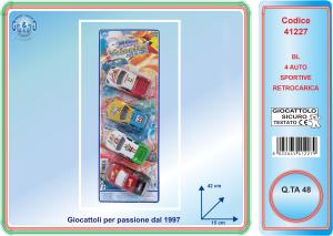 BLISTER 4 AUTO ALTA VELOCITA' RETR. 