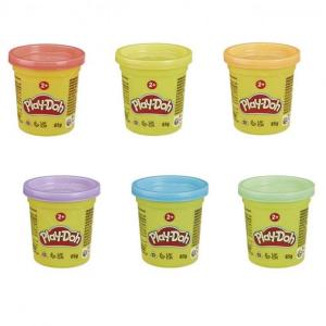 VASETTO SINGOLO PLAYDOH 6 COL -UNO- 85 GR