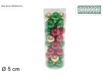 BOX 32 SFERE VERDE/ROSSO/ORO 