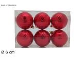 BOX 6 SFERE ROSSO CM 6
