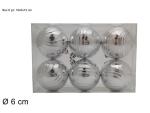 BOX 6 SFERE ARGENTO CM 6 