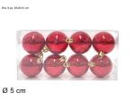 BOX 8 SFERE ROSSO CM 5 