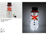 PUPAZZO DI NEVE LUMINOSO 100 LED CM 50 