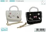 BORSETTA DELUXE C/MANICO DI PERLE 2 COL 