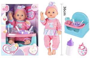 BEBE' CM 38 C/SEGGIOLONE E SET PAPPA 2 COL 