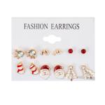 XMAS SET 6 ORECCHINI NATALIZI 