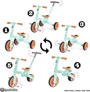 TRICICLO 5 IN 1 GRIGIO DA 18M A 4 ANNI 