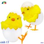 PULCINO DECORATIVO IN GUSCIO C/ZAMPETTE CM 15