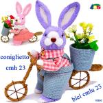 CONIGLIO PAGLIA IN BICICLETTA 2 COL -UNO-
