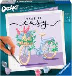 CREART DIPINGI BICI C/FIORI TAKE IT EASY 