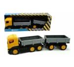 CAMION C/RIMORCHIO MULTISPONDA 6 RUOTE CM 66 IN SCATOLA 