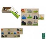 GIOCO MEMORY LEGNO ANIMALI 