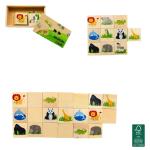 GIOCO MEMORY LEGNO ANIMALI 