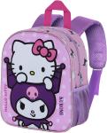ZAINO ASILO 3D HELLO KITTY + KUROMI 