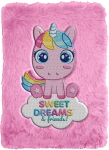 SWEET DREAMS DIARIO PELUCHE UNICORNO C/TRUCCHI 