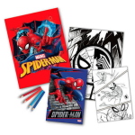 SET FOGLI + 4 COLORI SPIDERMAN 
