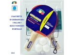 BLISTER 2 RACCHETTE PING PONG + RETE 