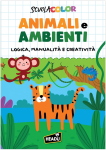 LIBRO DA COLORARE ANIMALI E AMBIENTI 
